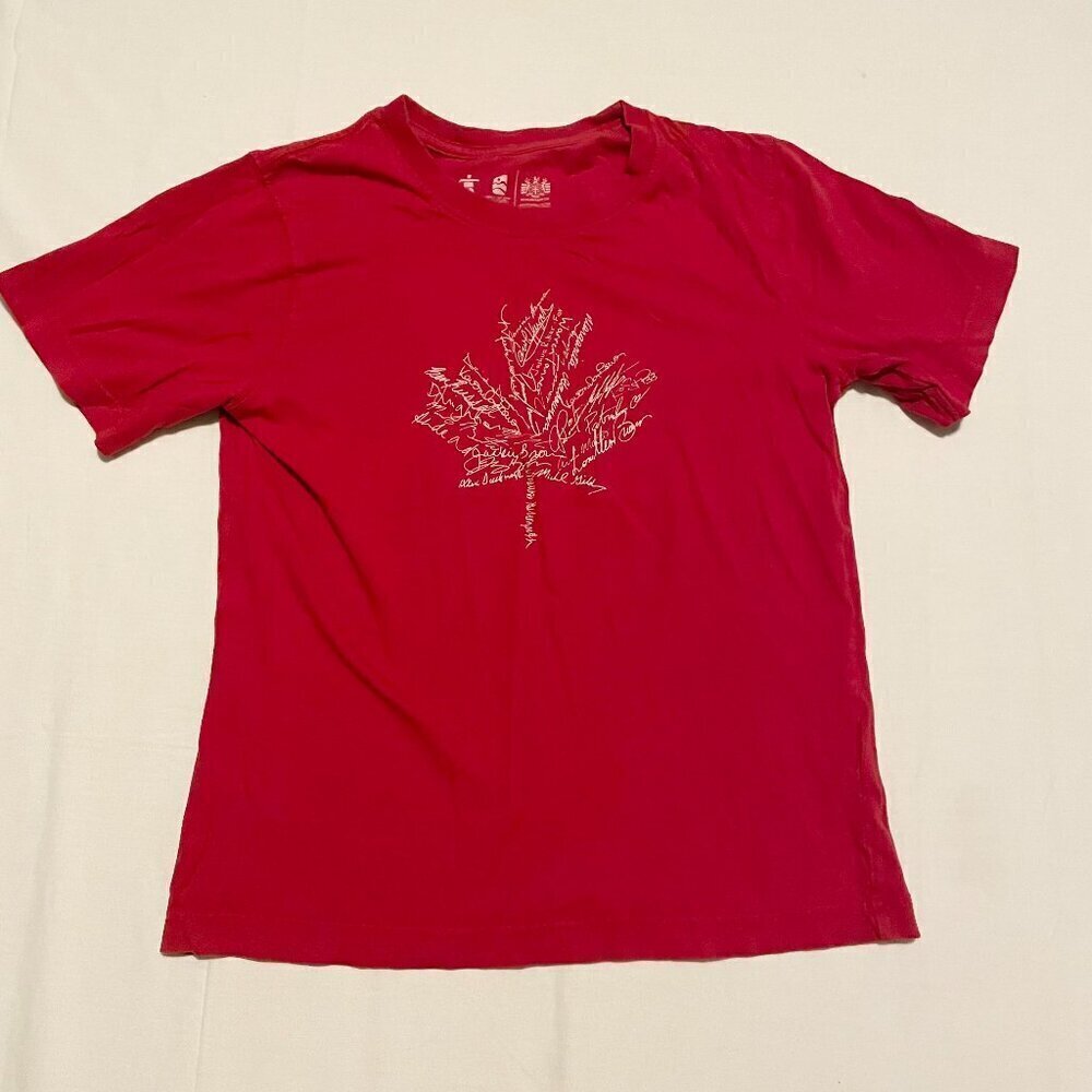 Canada Olympics Games 2010 Youth Shirt Size XL Vancouver Red Cheerios Maple Leaf - Picture 15 of 15